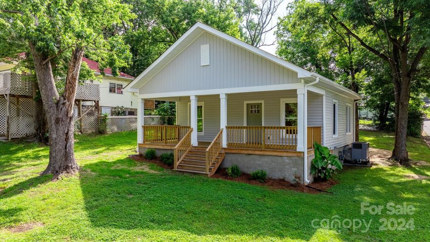 Discover this stunningly renovated 2-bedroom, 1-bathroom home. Completely updated down to the studs, this home boasts new electrical and plumbing systems, all permitted and up to code. Featuring an open floor plan with fresh paint and high ceilings, new flooring, and contemporary finishes throughout. The gourmet kitchen includes new stainless steel appliances, sleek granite countertops, and ample cabinet space. Both bedrooms provide generous space and ample closet storage. The bathroom is modern, with new fixtures, a vanity, and a stylish tile shower. The large front covered porch offers a perfect spot for enjoying morning coffee or evening relaxation. The spacious yard is ideal for gardening, entertaining, or unwinding and includes a shed ready for your customization. Located in a quiet, friendly neighborhood across from the park, you don’t want to miss this move-in-ready gem. Schedule a showing today! Pictures available Friday June 7th.