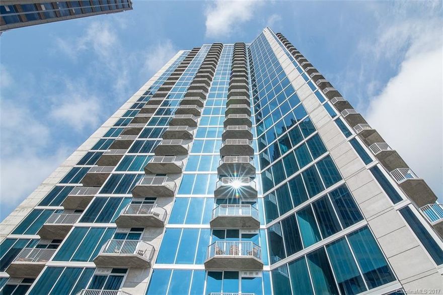 Gorgeous condo in the Avenue with floor to ceiling windows and private balcony on 34th floor that offers unbeatable sunset views. Located in the heart of Uptown Charlotte. Modern design with stainless steel appliances & sleek cabinetry. High ceilings, custom interior columns, deeded parking space on 6th floor of gated parking garage. Full-service 24-hour concierge, State-of-the-art fitness center, luxury pool, sundeck with outdoor grills, and several other amenities (located on the 10th floor.)