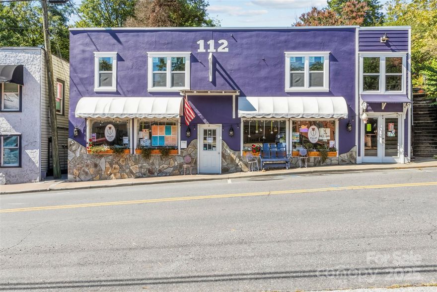 Rare chance to own a two-story commercial building perfectly situated on Main Street in charming downtown Burnsville. Located next door to the Chamber of Commerce and just steps from the town square, this prime location offers high visibility, close to shopping, restaurants, coffee shop & local brewery. The entire property has been recently renovated, offering a modern, move-in-ready space.
The first floor features versatile retail space could be occupied by multiple tenants providing immediate income.
The second floor boasts a beautifully updated 2-bedroom, 1-bathroom apartment with a full kitchen, living room, and a dedicated workspace. With a separate entrance, this unit is ideal for short/long-term rental or an owner's private residence. This unique property offers the perfect blend of commercial income and residential flexibility. It's  a chance to live and work in the heart of the mountains. Showings are by APPOINTMENT ONLY!