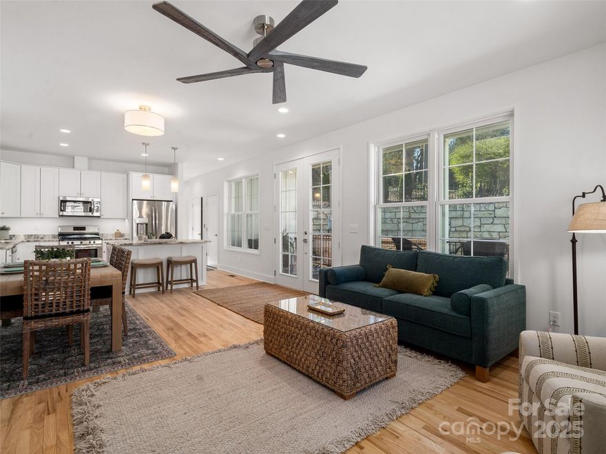 Enjoy impeccable design, Energy Star/Green Built homes with architecture much like Charleston single homes built on long, narrow lots with open double covered piazzas and side yards to catch the mountain breezes. These 2 Bedroom/2 1/2 Bath homes offer open floor plans inherent in this style with low maintenance exterior materials like wood, brick, and today’s long lasting fiber cement siding. Skyvue Village is located less than a block from Historic Main Street in Saluda, NC close to museums, a grocery store, shops, library, restaurants, parks and the post office. The community will include sidewalks and a community pavilion for gatherings. Photos are of the model home which represents the typical finish of all models and each model includes an elevator.