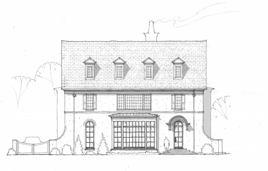 Classic new construction Myers Park residence by Bird Dog Group. With timeless brick architecture and refined detailing throughout, this home blends elegant design with thoughtful functionality. The main-level primary suite offers a serene retreat with a spa-like bath and generous walk-in closet, while gracious living spaces open seamlessly to covered outdoor living for year-round enjoyment. A chef's kitchen and adjoining scullery that check every box—custom cabinetry, a large island with bar seating, top-tier appliances, and beautiful stone surfaces. Expansive windows, soaring ceilings, and impeccable sight lines fill the home with natural light and frame its lush surroundings. Perfectly positioned on one of Myers Park’s most picturesque streets, this home embodies enduring craftsmanship from the ground up. A stunning collaboration by Bird Dog Group, Aaron Cote Architecture and Four Story Interiors. Welcome home!