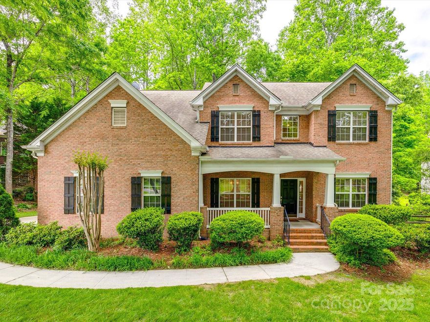 This stunning 4 or 5BR full brick home is perfectly positioned in one of Lake Wylie's most impressive communities-The Landing, located on a  cul-de-sac street with a spacious .51-acre lot, with quick access to the paved walking trails. This home provides an exceptional blend of elegance and functionality. The main level features include a dedicated office (ideal for remote work), guest BR, formal dining room, a large family room with open concept to the kitchen and breakfast area. Upstairs, you'll find the expansive Owner's Suite, 2 secondary BRs, and a large recreation room perfect for movie nights and play. Community amenities include: a sparkling pool, clubhouse, lake access for kayaking & paddle boarding, scenic paved walking trails & recreation area. Conveniently located near major retailers, fitness centers, and Char Douglas airport. This home combines luxury and location in one perfect package. Zoned for the award-winning Clover School District. HVAC new 2022, roof 2011.