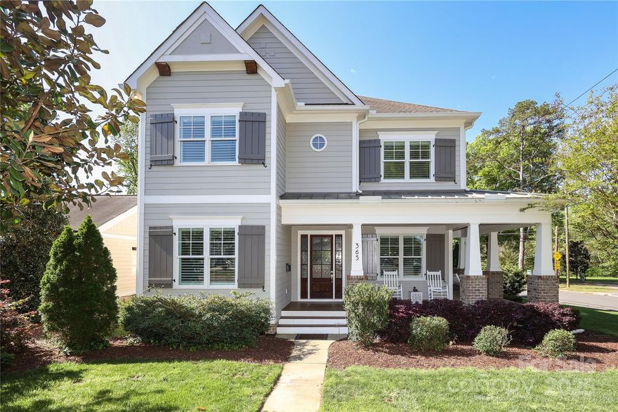 Entered in MLS for comp sale purposes. Built in 2018 by Westwood Custom Homes, this gorgeous Myers Park home is located on the greenway, walkable to both Park Road Shopping Center and Freedom Park. This home features open-concept living with upgrades and storage galore! The first floor offers a guest suite with the primary bedroom on the upper floor with an enormous walk in shower and his/her walk in closets. Third floor bonus room/office with 1/2 bath.  With plenty of outdoor living space between the wrap around front porch and covered back porch with a fireplace, this home is perfect for relaxing or entertaining both indoors and outdoors!
