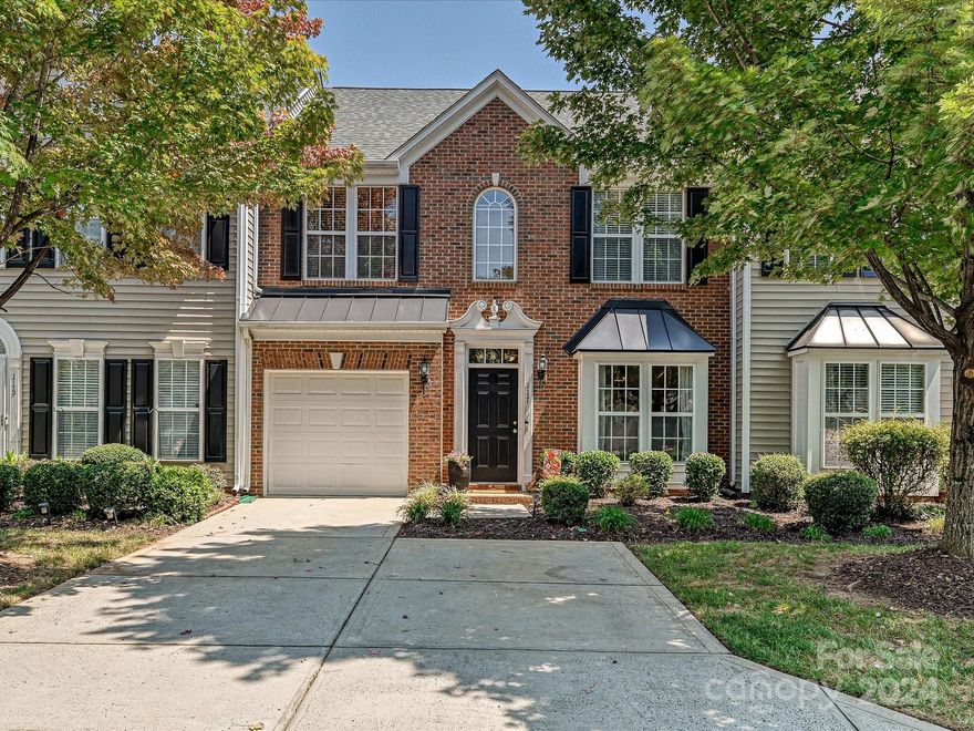 Wow what a house at a great price!!!, Reduced to sell quickly.  Brick Front, 3 Bedroom, 2.5 Bathroom plus single car garage townhome.  Flowing living area with galley kitchen, granite countertops and breakfast area. Enjoy your sunroom leading to a private back yard that is fully fenced. Just beyond your fence is a huge open common area space, see pics! Also has a great Sunroom, large primary bedroom with two walk-in closets. Upgraded primary bathroom with travertine tile. Laundry room upstairs. New carpet, LVT and Paint throughout! Located in sought after Nation Ford school district. This unit is in a great spot in the subdivision with tons of open space in back and front of the unit including extra parking for guests a few yards away. Plus minutes to Harris Teeter and other restaurants, easy drive to Anne Springs Close Greenway, Kingsley and Baxter shopping. Come see this GREAT HOME!
