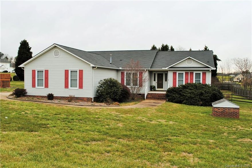 A must see in Ashley Downs! This 3 bed/2 bath home is super clean and well cared for. New carpet throughout. Covered deck overlooks fenced in back yard. Spacious master with trey ceiling, natural light and walk in closet. Master bath has double vanity, garden tub, separate shower and toilet. Eat- in kitchen has new countertops and appliances are included! Large living room with fireplace open to dining room. Storage shed included. 2 car garage has utility sink. Make an appointment to view today!