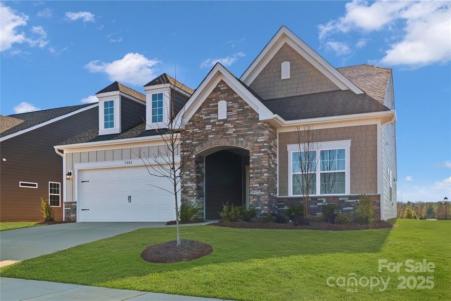 The Canton floorplan is laid out on a single floor for comfort and convenience. It features a formal dining room, a well-equipped kitchen with a breakfast nook, a welcoming family room and a covered patio.This home features a third bedroom along with the owners suite and secondary bedroom. Plus, our signature Everything's Included program means you will get a gourmet kitchen with double ovens and cooktop, quartz or granite kitchen countertops, subway tile backsplash, ceramic tile, luxury vinyl plank flooring throughout the home, and a gas fireplace (per plan). Roselyn is a master-planned community offering exclusive ranch homes designed for active adults!