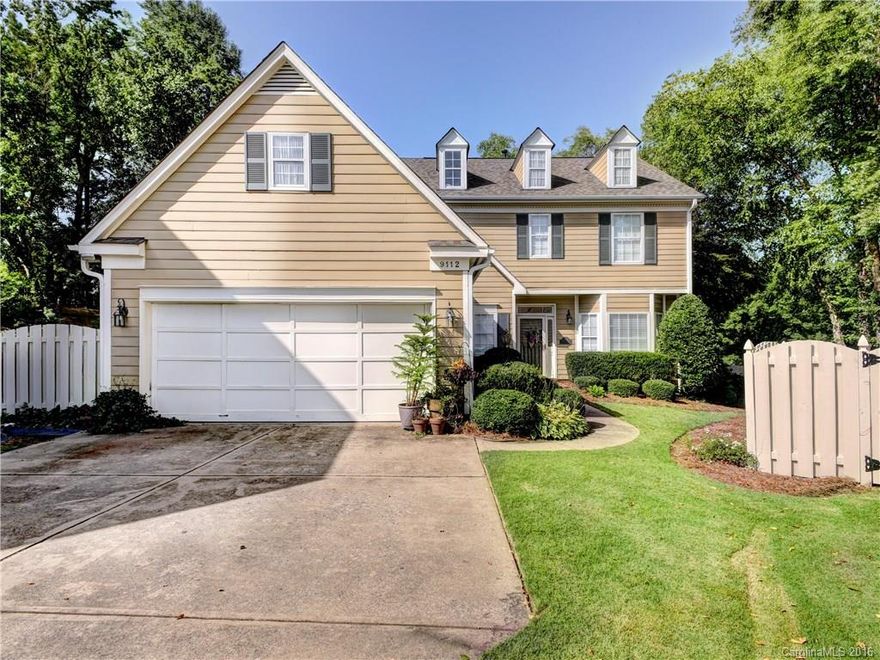 Charming patio home convenient to shops and restaurants. Open living and dining rooms and two-story great room. Tasteful kitchen with granite, SS appliances, and breakfast area. 2-car garage for over-flow storage and convenient laundry room "drop zone." En suite master bedroom with high ceiling and skylight. 2 more beds and a full bath up. Peaceful patio is perfect for casual outdoor dining/entertaining. Mature landscaping offers colorful blooms throughout the year.