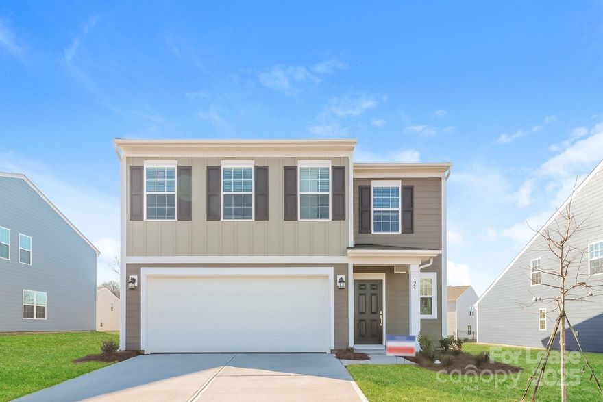 BRAND NEW. Glimpse the charm of 125 Mountain Bridge Way, where elegance meets comfort in a spacious 5-bedroom home nestled in the heart of Statesville, NC. This enchanting 2577 sq ft residence offers a harmonious blend of style and functionality, perfect for those seeking a serene retreat. Boasting three full bathrooms, each space is thoughtfully designed to provide both privacy and convenience for your family and guests. The expansive living areas invite you to create cherished memories, whether entertaining loved ones or enjoying quiet moments of relaxation. With generously sized bedrooms, everyone can enjoy their personal sanctuary within this welcoming abode. Discover the joy of cooking in a kitchen that features ample room for culinary creativity and gatherings. Imagine unwinding in the lush surroundings that this beautiful property affords, making outdoor activities a delightful part of everyday life.