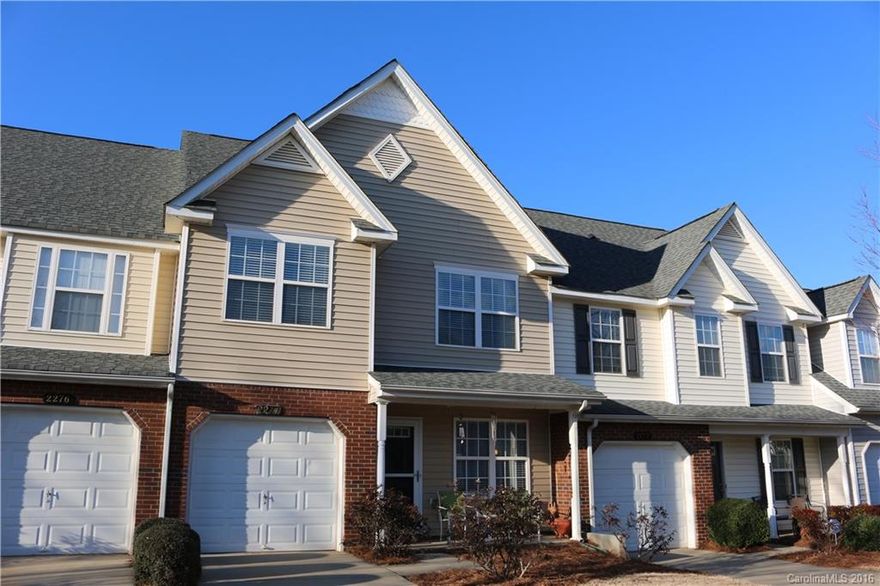A great opportunity to buy a spacious 3 bedroom townhome with an attached garage in desirable Hanover. It is conveniently located off 521 and just minutes from Ballantyne, restaurants, shopping, and I-485. Well maintained unit with laminate throughout first floor and new carpet upstairs. HVAC and water heater were replaced in 2014.