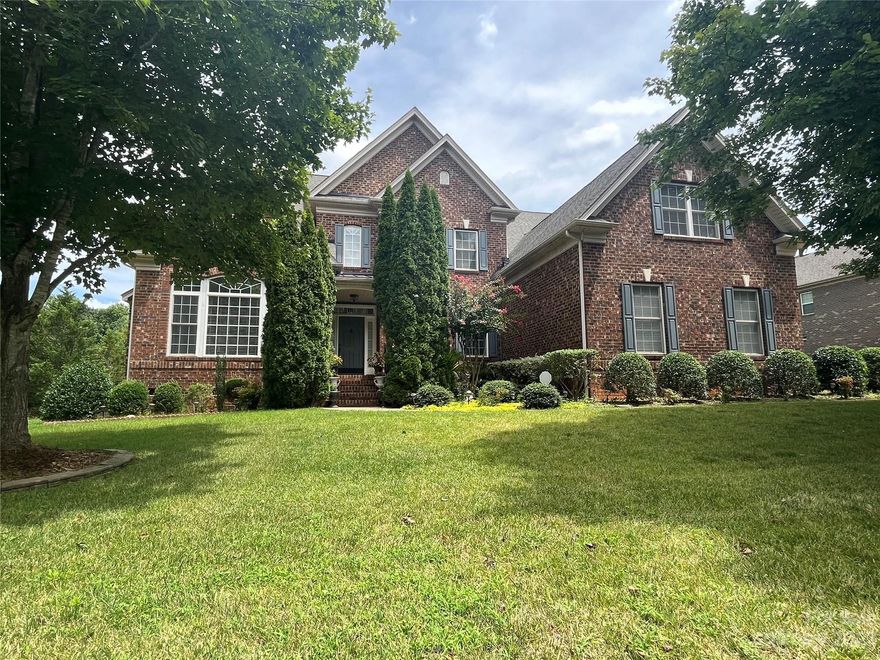 Amazing location!   just minutes to Rea Farms and Waverly's shopping and dining. This home has easy access to interstate 485, and is in the desirable Weddington School district and lower Union County property taxes.
The house is very spacious with almost 5,519 sqft of living space and  has many extras like a primary bedroom on the main floor, a formal living and dinning room, a big kitchen with a very spacious breakfast  and a double height family room with a gas fireplace. The upper floor has three bedrooms, one of them having a private bathroom and a huge bonus room. The third floor is a very spacious room with a half bathroom and a closet that could be used for a  home office or media/playroom. The back yard offers a screened in porch, deck and an outdoor covered patio with a fireplace/grill perfect for entertainment.