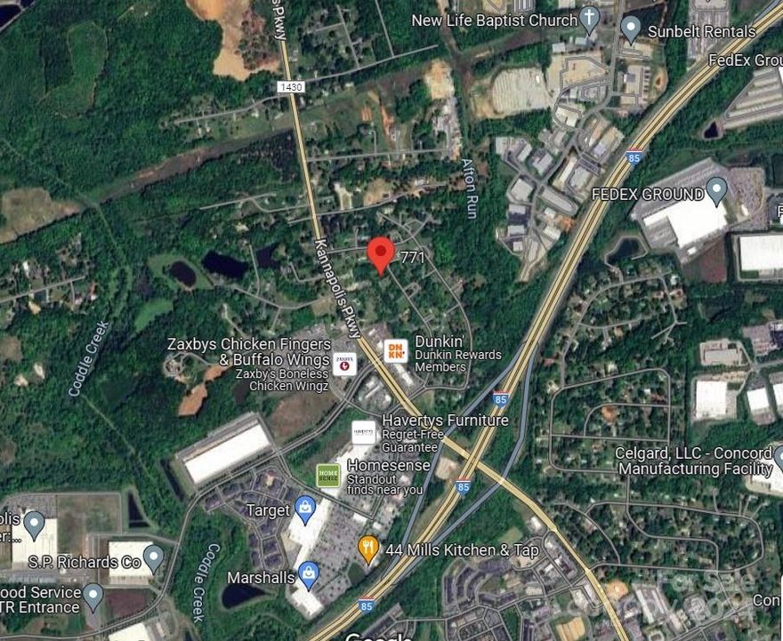 Great investment opportunity!  This .69 acre lot is off Kannapolis Parkway near the Afton Ridge Shopping Center and I-85.  Current zoning is residential but the 2030 Kannapolis plan calls for "Suburban Activity 1", which has a primary use of retail/office.  Purchase now and get ahead of the growth!