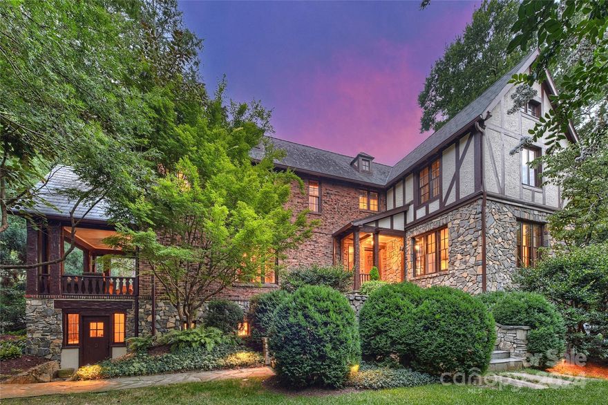 This elegant 5-bedroom Tudor-style home combines historic charm with modern comfort. A classic home with  preserved historic details throughout, from the stately dining room and foyer to the comfortable living areas. Each room provides a sense of grace and history, inviting you to relax and unwind. Every bedroom has updated en suite bathrooms and beautiful windows overlooking a lush, private landscaped yard.
Whether you're hosting intimate gatherings, lavish parties, or family get-togethers, this home provides a welcoming backdrop that connects the past with the present. Wonderful opportunity to own this unique property where privacy, architectural charm, and timeless beauty come together to create a truly special living space.