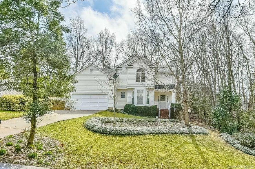 Hidden gem in the heart of S. Charlotte. Close to Ballantyne, shopping and restaurants galore! Beautiful 4 bdrm, 2.5 bath home. This large, open plan has a formal dining room, great room next to kitchen and breakfast area, private wooded lot is complimented by 300 sq ft deck and more. Don’t miss the floored attic storage.  4th bedroom/bonus room is separated from private study/toy nook by pocket door.  Pineville school and taxes. Be in Charlotte in minutes but away from it all when you’re home!