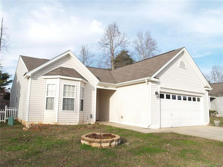 Welcome home to Kingstree and great amenities! Immaculate, move-in ready home has spacious great room with vaulted ceiling. Open floor plan features kitchen with breakfast bar and dining area that has access to a patio and large fenced yard. Beautiful master suite plus 2 additional bedrooms. Enjoy the community clubhouse, pool, playground and walking trails.  Wonderful neighborhood with multiple park/play areas. The neighborhood is very close to a great golf course and shopping.