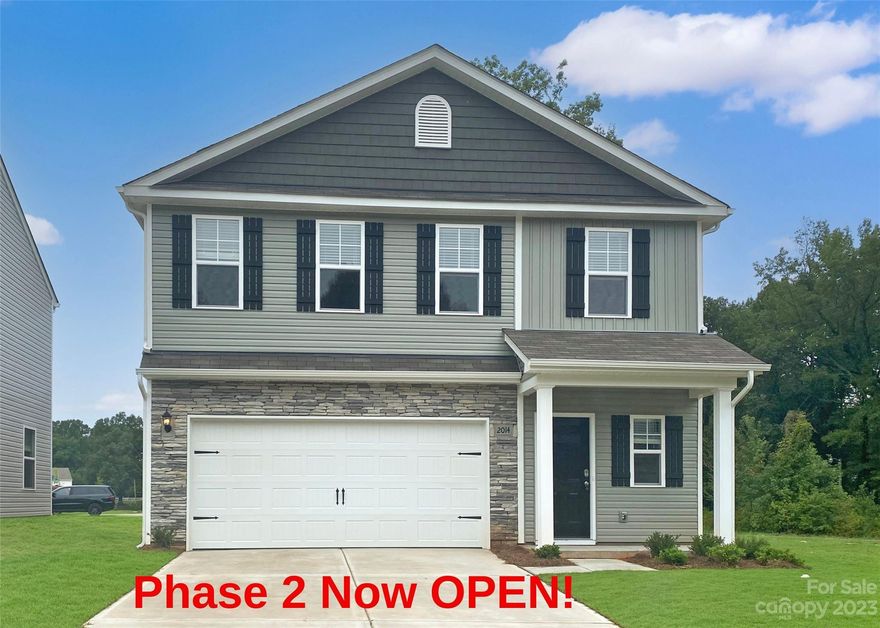 Phase 2 is now open! Builder is offering up to $12,000 (towards closing cost/rate buy-downs, etc) in Seller Concessions if the buyer uses a preferred lender.  Reserve a home for $1,000! All desired updates are included in the price! This home has a Spacious foyer and leads to the adjoining Kitchen, Dining and Family Room with lots of easy-flow living space. Convenient 2nd floor laundry room near all the bedrooms. Vaulted ceiling and huge walk-in closet in the Master Suite. Luxury Vinyl Plank Flooring throughout the main level. Luxury Vinyl Tile in laundry room and full bathrooms and carpet in bedrooms. Large modern Kitchens have Granite counters, Stainless Appliances and Subway Tile backsplash and island with breakfast bar. Our Model Homes is open on Tuesday & Thursdays from 10:00am - 2:00pm, Saturday from 11:00am - 4:00pm & Sunday from 12:00 - 4:00pm. Model Home address is 1010 Melanie Run Lane, Charlotte NC 28216