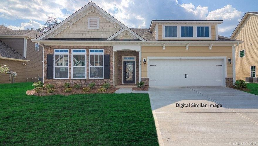 A Wonderful Open floor plan Loaded w/Premium options! Including a Chef's kitchen w/Double ovens, Gas range & extra Large Island w/Granite open to the Family room and in full site of Gas Fireplace!  10 ft. ceilings on 1st floor along w/Hardwoods, tile in baths & carpet in bedrooms.  This home has a level lot & backs to Wooded area.  Ample room in Master suite & Master bath boasting separate tub & Shower w/Tiled walls. 2nd floor has Loft, bath & lrg bdrm.  Call about our Tremendous Incentives Now!