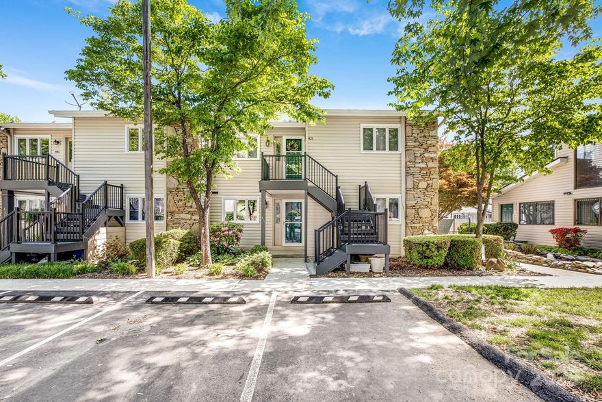 Welcome to 411 Britton Creek Drive, a beautifully maintained, move-in-ready first-floor condo in the heart of Hendersonville, NC. Ideally located just steps from the community pool, this light-filled 2-bedroom, 3-bath home offers easy, low-maintenance living with an open floor plan, cozy fireplace, and thoughtful updates throughout.

The main-level primary suite features a two large closets and private on suite bath, while the sunroom provides the perfect space for morning coffee or relaxing evenings. The kitchen is equipped with newer stainless steel appliances, and the home also includes an updated washer, dryer, and furnace for added peace of mind.

Downstairs, you’ll find a garage, bonus room, and mechanical/storage space, ideal for a home office, hobby area, or additional living flexibility.

Located just minutes from downtown Hendersonville, you’ll enjoy easy access to local restaurants, shopping, parks, and all the charm of Western North Carolina mountain living. This quiet, well-maintained community features a clubhouse, green space, and exterior maintenance, making it perfect for a full-time residence, second home, or lock-and-leave lifestyle.

First-floor convenience, updated systems, and an unbeatable location, this is mountain living made easy.

Schedule your showing today.

Supra key on front door.
