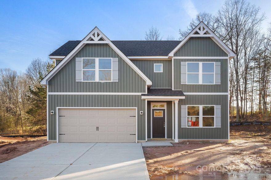 Completed New Construction! Welcome to The Alba! This new plan from Victory Builders has a modern facade featuring Board & Batten style siding. Enter this fantastic 4 bed 3 bath home from the 2-car garage or the covered front porch and step onto the beautiful LVP floors. The main floor boasts an open floorplan with 9 ft ceilings, allowing a natural flow from the Great Room into the Kitchen and Dining Area. Kitchen features white shaker cabinets, granite countertops, designer tile backsplash, NEW SS Appliances including Refrigerator, and a Walk-in Pantry. Double doors in the Dining Area lead outside to a back patio or deck (depending on Final Grade
of the Lot). The main floor bedroom is a great size and the full bath features granite countertops and a shower/tub combo. Just up the stairs, an open welcoming Loft area greets you.  It leads to the Laundry Room with washer and dryer hookups and storage space!  The Full Bath with its single granite vanity and shower/tub combo is set between 2 ample-sized bedrooms (1 even has a walk-in closet)!  Finally, the Primary Bedroom is HUGE with a sitting area and a 19 ft tray ceiling! Gorgeous Primary Bath has dual granite vanities, XL Tile Shower with designer tile floor, a linen closet, and the GIANT Walk-in Closet! This wonderful floorplan has everything and MORE! Come see it today!