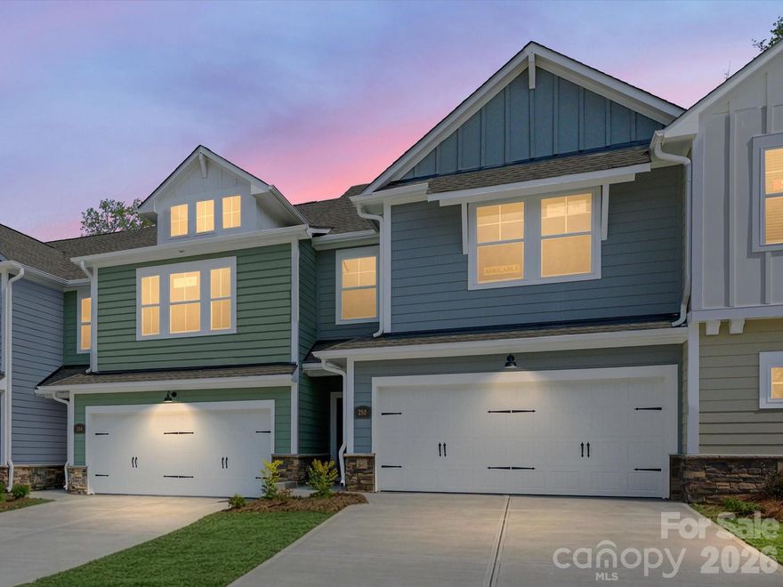 Discover effortless living in the Mecklenburg II, a beautiful new townhome at Westview Towns in Waxhaw, NC. Perfectly situated near the boutiques, restaurants, and small-town charm of historic Downtown Waxhaw, this home offers a low-maintenance lifestyle in one of the area’s most desirable locations.
Step inside and experience open-concept living at its finest. The gourmet kitchen is the centerpiece of the home, featuring luxurious quartz countertops, an oversized island, abundant cabinetry, and designer finishes—a perfect blend of style and function for everyday living or entertaining.
Sophisticated details continue throughout, including elegant wood-tread stairs and large windows that fill the space with natural light. The covered rear porch offers a peaceful spot to relax and unwind, while included lawn maintenance gives you more time to explore and enjoy all that Waxhaw has to offer.
Experience the perfect balance of comfort, convenience, and timeless style in this exceptional end-unit townhome.