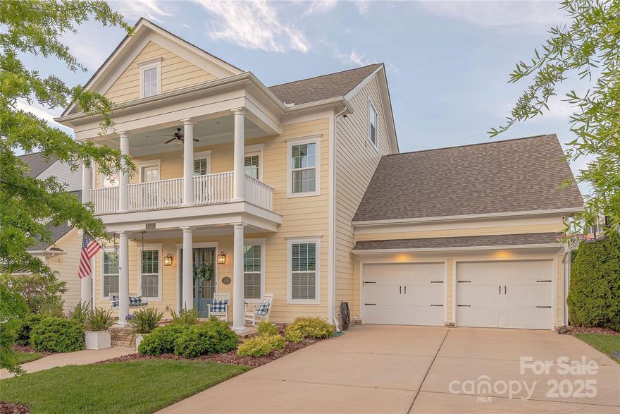 Situated on a premium lot in Fort Mill’s desirable Habersham, this custom built John Wieland home has been meticulously updated to perfection. Double rocking chair front porches welcome guest to the open concept floor plan. Foyer is flanked by formal dining room & flexible first floor guest suite w/ full bath. Gourmet chef’s kitchen features island, gas cook top w/ exterior venting hood, white 42" cabinets & stainless appliances. Enormous primary suite features sitting room plus spa-like bath w/ double vanity, garden tub, glass enclosed tile shower & dual walk-in custom closets. 2 additional bedrooms + large bonus room on 2nd floor.  Finished 3rd floor features bedroom 5 w/ luxurious full bathroom. Relax in the conditioned 4 season room overlooking the private flat backyard ideal for play or entertainment. Habersham features walking trails, pool, clubhouse & pond w/ dock & is conveniently located moments from shopping, dining & entertainment. This is the one you have been looking for!