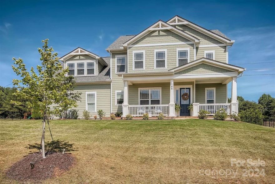 Home back on market at no fault of seller. Former model home in sought after Anniston! Peaceful, close to town with low Iredell taxes. Flexible, functional, light filled plan with attention to detail. Large front porch with landscape lighting. Paneled foyer with private dining/study, French doors & coffered ceiling. Gourmet kitchen with double ovens, gas range, oversized island and large pantry. Open living area with fireplace accent wall. Light filled dining area and screened porch. Primary bedroom on main with 2 walk in closets, zen bathroom w/ soaking tub. Drop zone, laundry room off garage. Second level loft, bed 2 w/ bath, beds 3 & 4 with Jack & Jill bath. Bed 5/bonus with full bath and 2 closets. Private fenced yard, patio & fire pit area w/ views of wooded common area. Ideal location close to Davidson, Mooresville, private schools & I-77, I-85. Neighborhood walking trails, playground. Seller has active RE license.