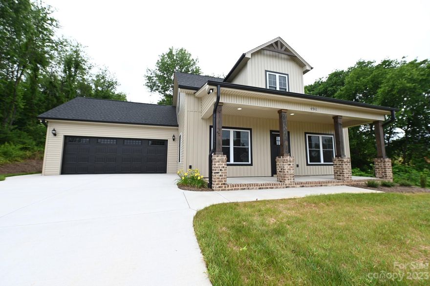 Don't Miss this Gorgeous New Construction in the Up and Coming Subdivision of Wallace's View! 3Bed/2.5Bathroom. From the stainless Steel Appliances, Granite Countertops, LVP Flooring, Tile Shower and Gas Fireplace this New Construction does not disappoint. Every Home Buyer will love the Large, Primary Suite with walk-in Closet and Bathroom with Tiled Shower, Double Vanities, and Water Closest. The Main level boasts Kitchen with Breakfast Bar, Dining Area, Living room with fireplace, Primary Suite and Laundry/Mud room. Upstairs you will find Two additional Bedrooms and Shared Bath. Enjoy your morning coffee on the covered Front Porch or the back patio. The back yard is large and exceeds back past the partially cleared area.