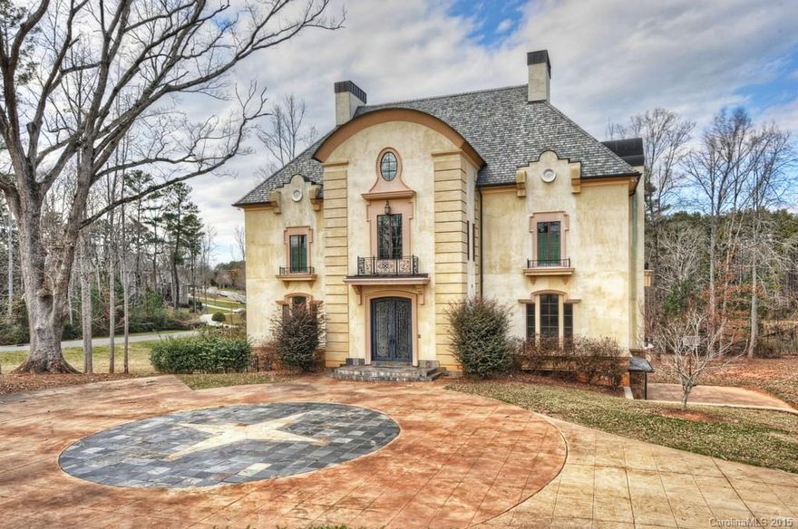 Opulent European mansion in prestigious gated neighborhood Stratford on Providence in Weddington. Every upgrade imaginable! Walk on teak floors throughout main living area. Gourmet kitchen of your dreams with 6 burner gas cook top with grill & pot filler, 2 fridges + every convenience you can imagine with lodge feel dining. Mstr bdrm and bath will leave you speechless. Basement has 2 bdrms/baths. Every floor has a family room! Elevator will take you to all 10,000 feet of this unbelievable home!