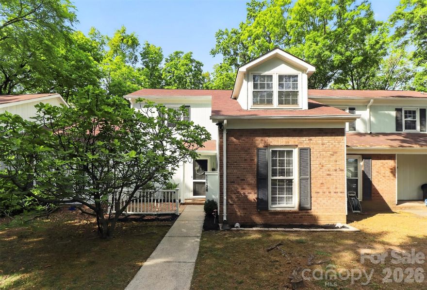 Come see this charming two bedroom, two bath townhome in the heart of South Charlotte, offering the perfect blend of comfort and convenience. This thoughtfully designed layout features two spacious primary suites, ideal for roommates, guests, or flexible living. The dramatic two-story great room fills the home with natural light and creates an open, airy feel perfect for relaxing or entertaining.

Enjoy stylish vinyl plank flooring throughout the main living areas and step outside to a large, private outdoor patio—perfect for morning coffee or evening unwinding. Nestled on a quiet, mature South Charlotte street, this home offers a peaceful setting while still being incredibly close to everything.

Located just minutes from shopping, dining, major interstates, and the popular Ballantyne Bowl, you’ll love the unbeatable accessibility. Plus, super low HOA dues make this unbeatable!

Low-maintenance living in a prime location—don’t miss it!