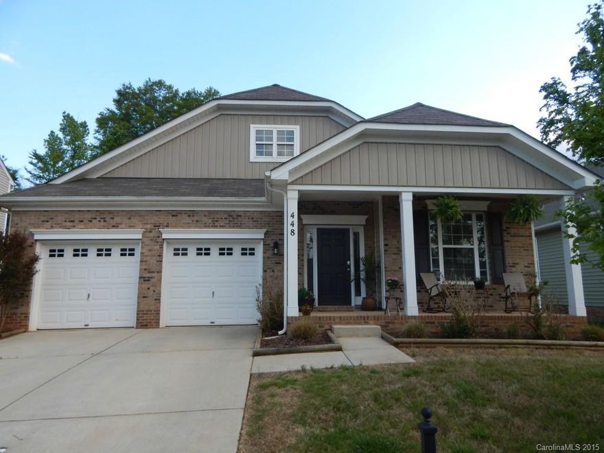 Like new home in Sweetwater plantation with rocking chair front porch, back patio, and fenced yard. This popular ranch plan has hardwoods, granite, and an open floor plan.