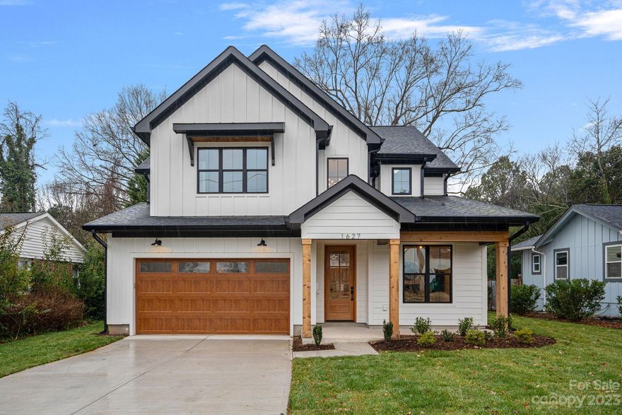 Gorgeous new construction home minutes from the heart of one of Charlotte's hottest neighborhoods-Plaza Midwood. Sitting on .25 acres, the home provides a spacious and fenced yard for your enjoyment. Stepping inside the home you will immediately fall in love with the modern touches & designer upgrades. The carefully planned floor plan seamlessly blends the living room, kitchen & dining area into one space. The fireplace is the heart of the room offering warmth and a visual centerpiece that commands attention. Elevate your culinary experience in this modern kitchen that boast high-end appliances and a butler's pantry. A sleek waterfall quartz island becomes the centerpiece, perfect for entertaining. Primary suite on 2nd floor offers a vaulted ceiling & a luxury bathroom with a unique wet room concept where the tub is within the shower area, surrounded by frameless glass. Come check out this perfect location minutes from dining, shopping, & entertainment in Uptown, Plaza Midwood & NODA.