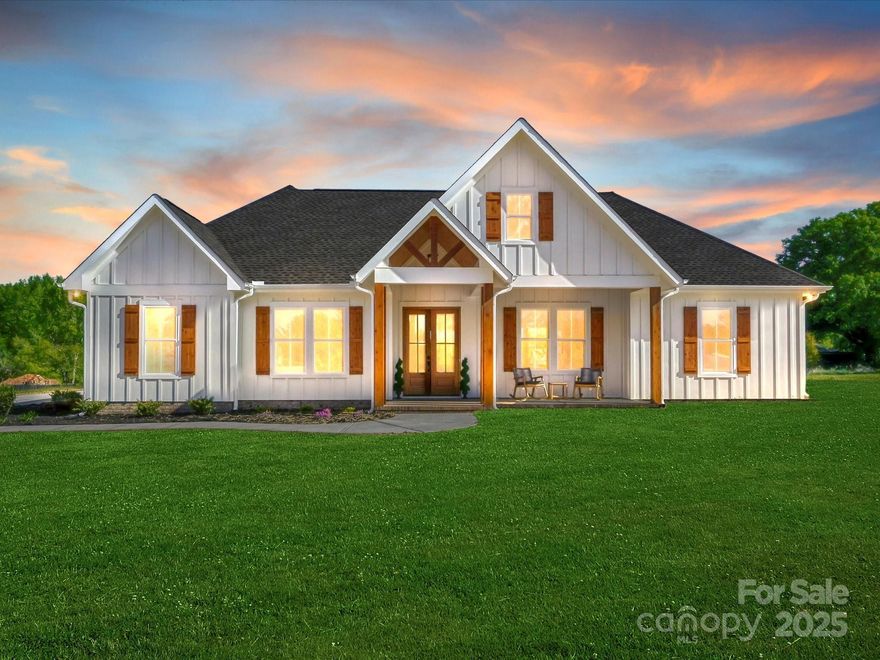 Welcome to this stunning new construction modern farmhouse home situated across from Springlake Golf Course & just 1 mile from the local Bush-N-Vine Farm. This home offers peaceful pasture views from the back porch, where you’ll find tongue & groove ceilings that carry through to the charming front porch. Step inside to a bright, airy interior filled with tons of natural light, vaulted ceilings in the living room, & designer lighting throughout. The kitchen, features a classic subway tile backsplash, custom vent hood, & large island. The primary suite is a true retreat, complete w/ a large tiled shower, oversized dual vanity w/ dedicated makeup area, & a clever design that connects the spacious laundry room directly to the primary closet, bathroom, and bedroom. There’s upgraded insulation throughout the home for enhanced energy efficiency & lower utility costs. With no HOA, you have the freedom to truly make this space your own, including the space to build your future dream pool.