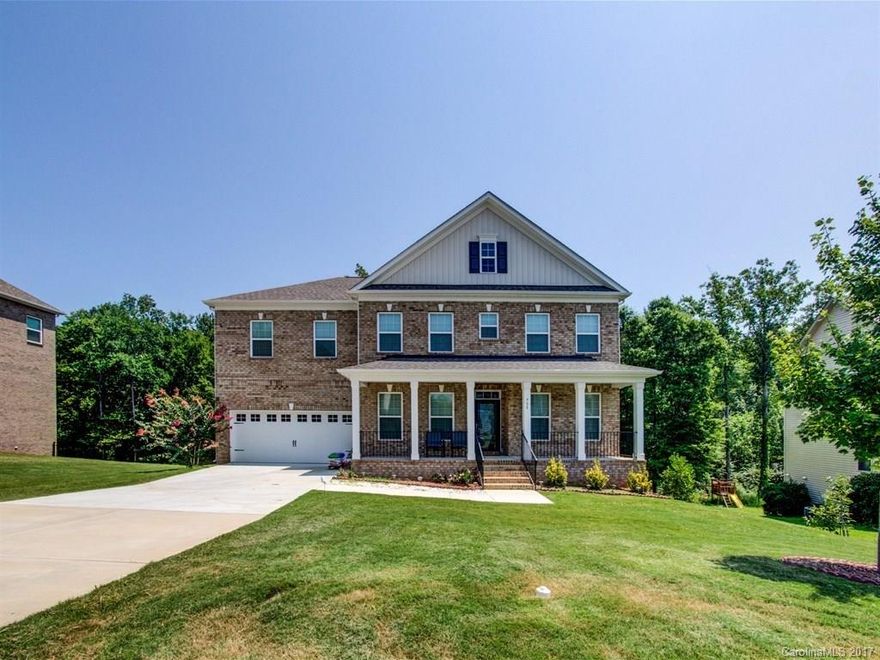 **JUST REDUCED** All Brick home with unfinished basement in Mill Creek Falls. Granite counter tops, breakfast bar and breakfast area. Large walk-in closet in the MBR. Unfinished basement has a covered patio. Basement is plumbed for bath, toilet, and sink. Award winning Clover Schools with low SC taxes.