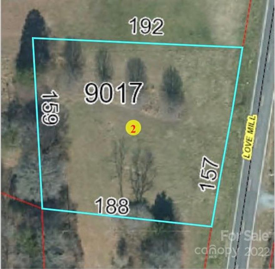 Long road frontage and a rural setting makes this acreage ideal for a homesite.  This lot has previously been a country homesite for a manufactured home. This property has been examined for septic suitability by Stanly County Environmental, which determined that a conventional system is not suitable for the 0.74 acre lot alone.  The 1.4 acre portion has not been evaluated. A local Soil Scientist has reviewed the data and has e-mailed his opinion that the .74 is likely  suitable for an engineered system.  The Soil Report and Soil Scientist information will be provided.
Both parcels are to be included with a deeded acreage of 2.14 acres, containing approximately 970 feet of frontage along Love Mill Road. This location is approximately 10 minutes by car from Locust and less than one hour from Charlotte, Monroe and Concord.