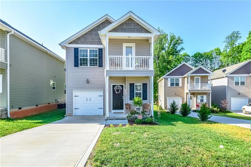 Minutes from I-77 in the heart of Mooresville.  This move in ready home features a neutral color scheme with beautiful bamboo flooring throughout first floor.  Open floor plan features great room, dining and kitchen with center island granite and stainless steel appliances.  Master with cathedral ceiling and walk in closet, dual vanity in bathroom.  Loft with french door to terrace.   Cul-de-sac with fenced yard, deck and fire pit all backing up to natural area.