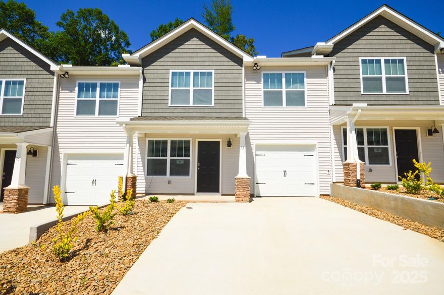 Welcome to ABERDEEN PLACE!! An urban community bustling with energy located in Asheville, NC and just a short trip to Downtown – with countless restaurants, entertainment venues, and art museums. These low maintenance town homes feature 1,375 sq feet of living space, including 3 bedrooms and 2.5 baths. The kitchen has beautiful countertops, tile backsplash, ss appliances and washer and dryer. With vinyl plank flooring and included blinds, this townhome is ready for you to move in and enjoy low maintenance living! The 1 car garage offers storage space and convenience. *Home features are subject to change without notice. Internet service not included. Sq footages are approximate*