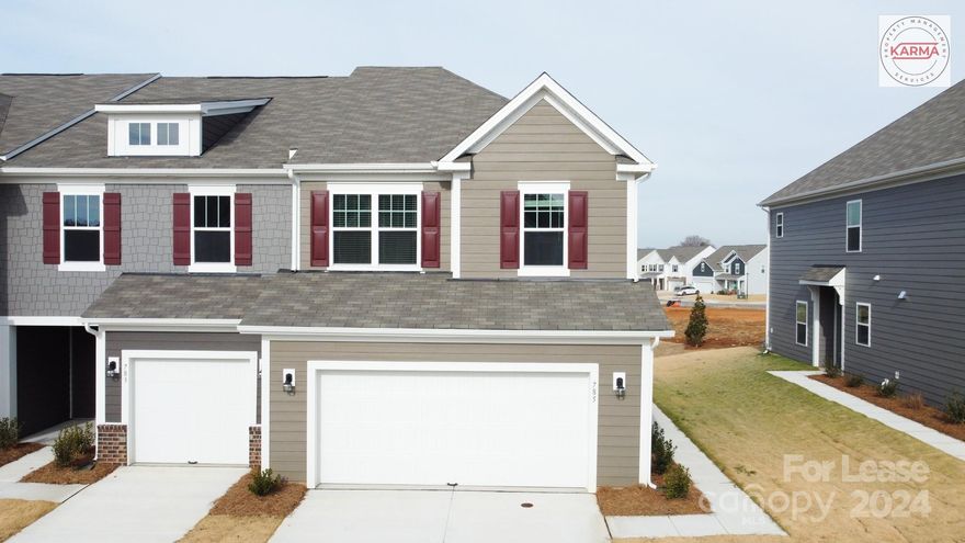 Holiday Special Offer - Please call listing Agent for more details. Introducing a brand new, energy-efficient 2-story with 3-bedroom, 2.5-bathroom, open floor plan townhome in Piper Landing, available for immediate move-in! The kitchen boasts granite countertops, a central island, and stainless steel appliances. The master bedroom includes a spacious walk-in closet and a luxurious bathroom with a double vanity and spa-like shower. The upper level features two additional bedrooms, a full bath, and a laundry room for added convenience. This townhome is equipped with smart thermostats, energy-efficient windows, and modern insulation to lower utility costs. Washer, dryer, and refrigerator included. Located off Concord Parkway/U.S. 29, you're just minutes from Frank Liske Park, Afton Ridge, and Gibson Mill Market with various shopping and dining options. Don’t miss your chance to call this stunning townhome your new home!