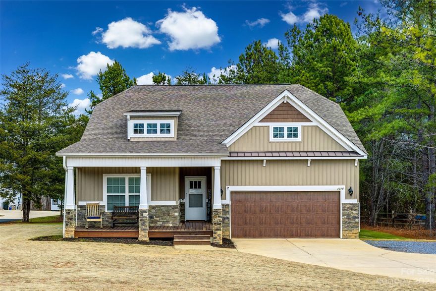 Beautiful arts and craft home on a leveled 1-acre lot, no HOA! With 4 bedrooms and 3 full baths, there is ample room for everyone. The open floor plan is ready for entertaining! Enjoy those Carolina evenings on your rocking chair front porch or enjoy your morning coffee on your screened in back porch. The large, private backyard is waiting for you to come in and transform it into your own oasis.  The Rinnai Tankless gas water heater ensures that hot water is always available. The seller has added a brand-new microwave and oven, lighting in the living room, all freshly painted, newly sodded yard with irrigation. Do not wait to make this home yours!