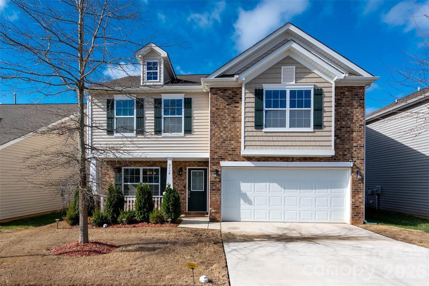 This well-maintained 3 bedroom, 2.5 bath home offers a thoughtful layout and stylish finishes throughout. The open floorplan on the main level creates an easy flow between the living room, dining area, and kitchen, making the space ideal for both everyday living and entertaining. The kitchen features quartz countertops, stainless steel appliances, white cabinetry, and gold fixtures that add a modern touch. The spacious living area is anchored by a fireplace and large windows that bring in natural light while maintaining a seamless connection to the kitchen and dining spaces.

Upstairs, the large primary suite features a vaulted ceiling and an impressive custom walk-in closet with built-in shelving and drawers for exceptional organization. Two additional bedrooms, a full bath, and a versatile loft area provide flexible space for a home office, playroom, or second living area. The laundry room is conveniently located upstairs near the bedrooms, making everyday routines easier.

With its bright interior, functional layout, and clear pride of ownership throughout, this home is move-in ready and thoughtfully designed for comfortable living.