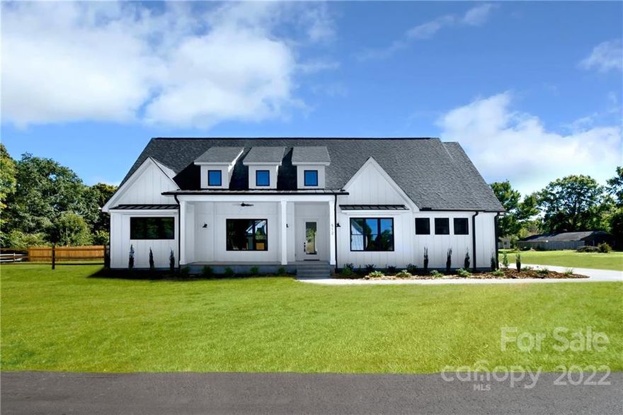 Brand new custom built farmhouse with the pool you have always dreamed of!!! This home is absolutely stunning and won't last long. Move in ready featuring an amazing open floor plan with the primary on one side of the home and the additional bedrooms on the other side giving you the perfect layout. Upon entry you will find the high ceilings, beautiful stone fireplace with gas logs, large kitchen island, huge walk-in pantry, breakfast area and dining space that could also serve as a formal sitting area. The primary suite has access to the pool from the bedroom. Directly off of the kitchen are the two additional bedrooms downstairs along with another full bathroom. The upstairs has a large bedroom or bonus room with a closet and full bathroom and access to the walk in attic. The yard provides amazing privacy with an 8 foot tall wooden fence along the backyard. You do not want to miss this opportunity to be near the lake and have no city taxes or HOA.