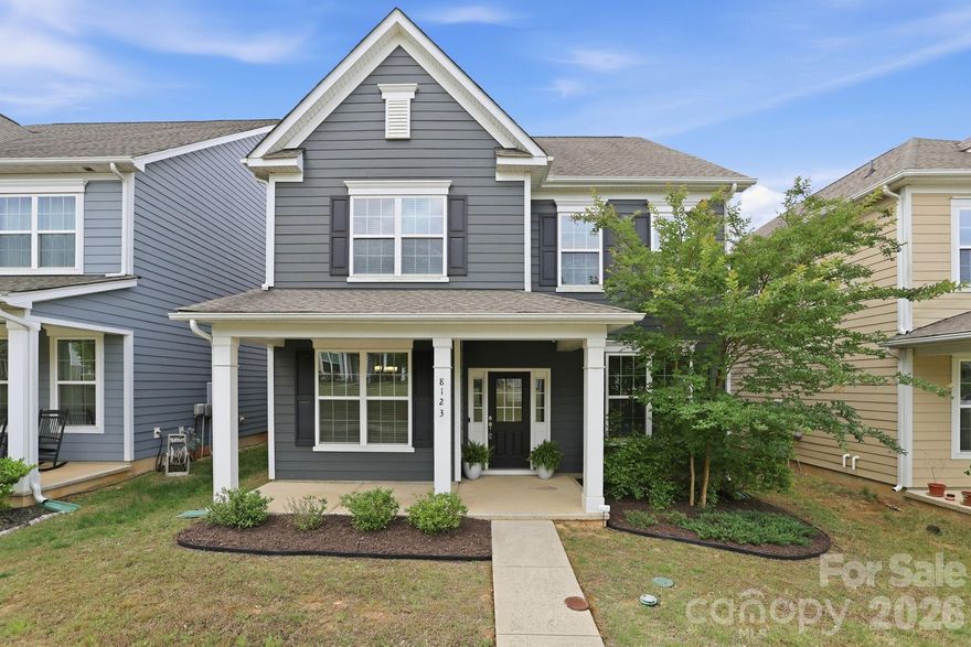 Welcome to this meticulously maintained, move-in ready home in the highly desirable Rea Farms community. Designed with both comfort and functionality in mind, this spacious home features an open-concept floor plan with 5 bedrooms, including a convenient main-level guest bedroom, 3 full bathrooms, and a large detached 2-car garage.

The gourmet kitchen is the heart of the home, showcasing stainless steel appliances, quartz countertops, and an oversized island perfect for entertaining. Abundant natural light fills the home, while the dedicated formal dining room adds elegance for everyday living and special gatherings alike.

Enjoy the lifestyle of a true Live, Work & Play community with walkability to neighborhood green spaces, Rea Farms Village, Harris Teeter, restaurants, LifeTime, and Rea Farms STEAM Academy. Conveniently located directly across from Waverly, just minutes to Blakeney Greens, and offering quick access to Interstate 485 for an easy commute.