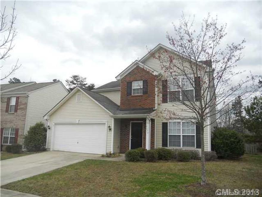 Great home in desirable Tega Cay area. Private wooded back yard w/ deck & patio. Home is on a cul-de-sac street. Fenced Yard. This home features 3 bedrooms, a loft, 2.5 baths, large foyer , formal dining room, great room w/gas log fireplace, breakfast area , and french doors that lead to deck. The kitchen has lots of oak cabinets. Large masterbedroom features vaulted celing, mst bath has sep tub/shower.  Refrigerator not included.