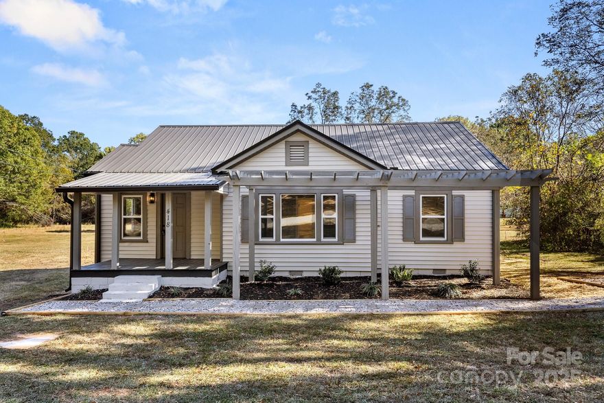 Quaint Ranch Home Updated & Ready for you! Walk into the home onto NEW LVP flooring throughout! Great room as you enter this home is a good size. Kitchen is beautiful and hosts NEW White Shaker cabinets, Granite countertops, NEW SS Appliances, and more!  Dining Area is off the Kitchen and is enough space for a table of 6. Two Bedrooms feature designer ceiling fans and standard closets.  The Bath is totally updated with NEW Tub/Shower insert and beautiful single white vanity.  Pull the attic stairs down to find a finished attic space of 280 SQFT perfect for all your storage needs.  The revised lot is a great size at .89 acres! The Sellers have cut out a lot from the original plat size. The revised Plat/Survey is in the Attachments.  Tract B is what goes with this home.  Tract A will eventually have a NEW Construction home on it.   Come see this one, could be perfect for you!!