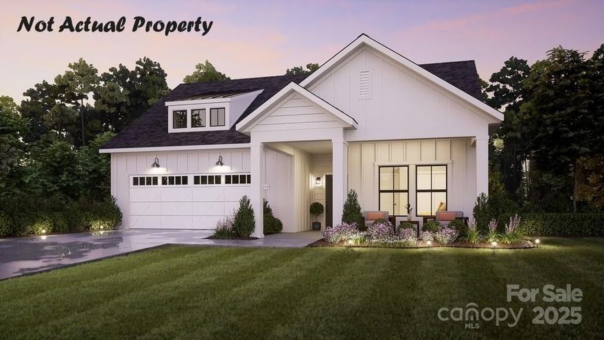 This proposed home is a luxury ranch featuring the Portico floor plan with 2 bdrm, den/flex space, 2 baths, on a wooded lot with many included upgrades.  Portico highlights: A grand entrance leading to an open layout, luxurious amenities, spacious owner's suite with a beautiful bathroom with double vanities and zero threshold walk in shower, all centered around a private courtyard. With many convenient features, such as a centrally located laundry room, and plenty of storage, the Portico offers an unmatched blend of luxury and comfort. Our homes are designed to make your life easier and more enjoyable. The Courtyards at Lake Davidson, a 55+ Active Lifestyle community located in Mooresville, NC and only .9 miles from the beautiful, highly sought after town of Davidson offers resort style amenities: Clubhouse, pool, fitness center, lake access with kayak pavilion, pickleball and 15 acres of green space!