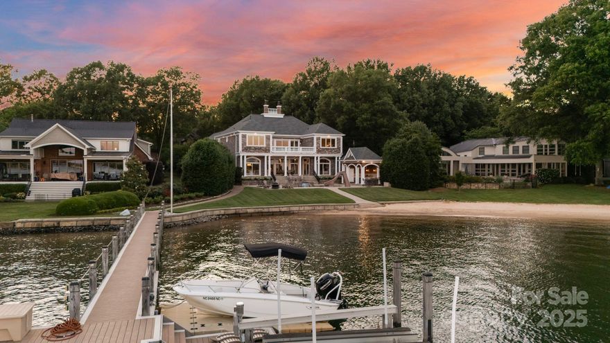 Nestled in the exclusive Private Gated Alexander Island Community, this exquisite property offers unparalleled lakeside living at its finest. Boasting over 150 feet of pristine, unobstructed shoreline, this home provides expansive, panoramic views of LKN. Just minutes from Langtree Lake Norman and I-77, enjoy effortless access to lakeside dining, premier shopping, and entertainment, all while benefiting from seamless connectivity to major thoroughfares. Breathtaking sunrise views greet you each morning, offering a peaceful start to the day.  The open floor plan is enhanced by panoramic glass doors, blending indoor and outdoor living while showcasing views of LKN. The pool house/outdoor kit includes a half bath. This exceptional property offers the perfect blend of luxury, privacy, and convenience, with every detail carefully crafted for refined living. For additional details or to schedule a private tour, reach out today!