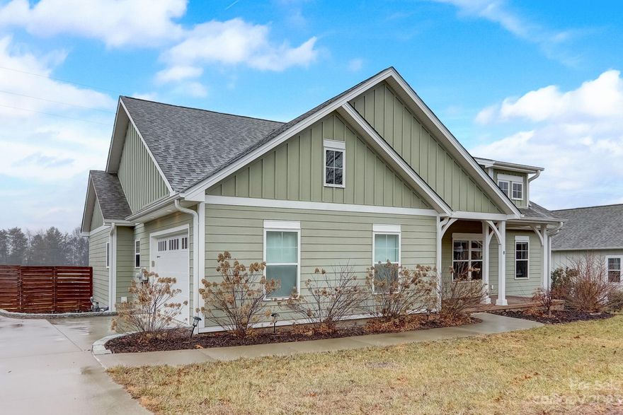 WHAT A FIND! This one-story home built in 2019 was "The Model" home for the new subdivision of Timberview in Swannanoa. Arts and crafts style home with a mountain backdrop and an attached garage. Big back yard. Primo location! 12 minutes to downtown Asheville.  12 minutes to downtown Black Mountain. Local hiking trails only a few minutes away. Easy access to I-40 and low traffic area.  Comes with the perks of a natural gas hookup, Natural Gas Stove, On Demand / Tankless Water Heater. Updates include Graber Roller Blinds, New backsplash installed in kitchen, Freshly designed laundry room, Big bathroom, Huge closet with built in storage.