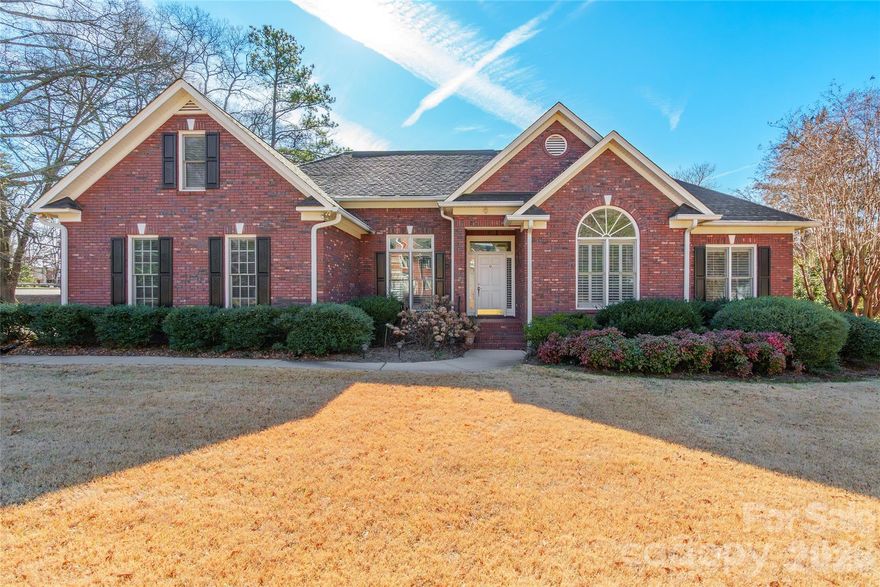 Charming brick ranch located in a desirable area, offering 3 bedrooms and 2.5 baths on a large lot. The inviting living room features a vaulted ceiling and gas log fireplace, creating a warm and open atmosphere. A well-appointed kitchen includes a pantry and breakfast bar, ideal for everyday living and entertaining. The formal dining room showcases heavy molding and elegant glass doors, while the sunroom provides additional flexible living space. Step outside to enjoy the deck overlooking the spacious yard. An attached garage adds convenience to this well-maintained home.