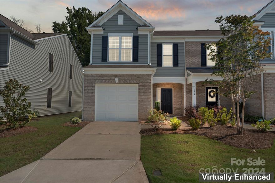 Meticulously maintained END UNIT 3 Bedroom, 2.5 bath townhome in desirable Catawba Village. The Grisham model features an open design, beautiful kitchen with 42” cabinets,Stainless Steel appliances, upgraded Quartz countertops, and raised breakfast bar., spacious dining area opening to great room with fireplace and plenty of natural light.  The 2nd floor features a large primary suite with walk in closet as well as 2 additional bedrooms, full bath, and laundry.  Carpets are like new, and paint just refreshed!  The community includes resort style swimming pool, walking trails and a clubhouse with access to Fort Mill's school district and low York county taxes.  Conveniently located near Gold Hill Road and I-77. Right in the heard of Fort Mill with access to new restaurants, shops, parks, and walking trails. Come see all that this Catawba Village Beauty has to offer!