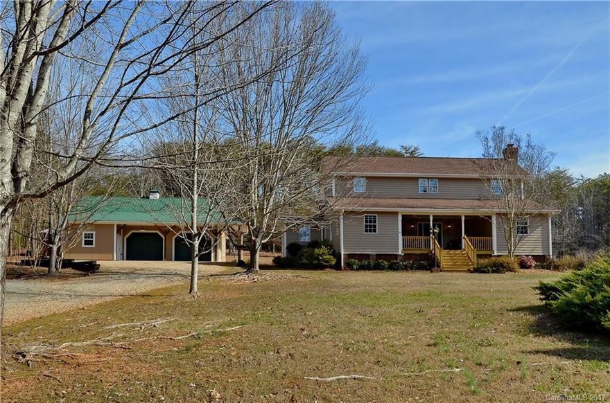 Delightful home centered on 11.26  acres.  Flowing floor plan makes this home a great place to entertain, and features include 9 foot ceilings with crown moldings and hardwood floors . The master with a full bath  on the main level, as well as a half bath in the hall.  Well appointed kitchen has  granite counter tops, walk in pantry, and breakfast area. Upper level features two bedrooms and a full bath.  This home is very well constructed with attention to detail. You will be impressed!!