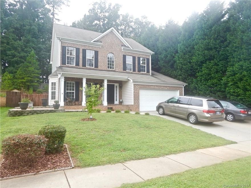 This spacious home features a formal living and dining room off of entry. Kitchen opens in family room with fireplace and sunroom. Master bedroom with walk in closet, tub, shower and dual vanities. Secondary bedrooms are a good size. Fenced private backyard. Refrigerator, washer and dryer included. Located on a quiet dead end street. Close to dining, 485, Hwy 74.