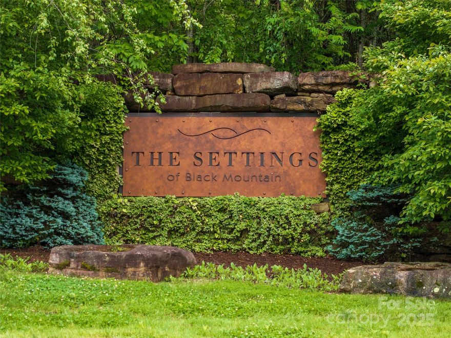 Welcome to The Settings of Black Mountain—where you're surrounded by nature and mountain views, yet just 5 minutes from everything downtown has to offer.

This gently sloped lot is filled with mature trees and native vegetation, giving you plenty of flexibility for your build. The community features a clubhouse, playground, and scenic walking trails.

Don’t miss the chance to be part of this special mountain community.